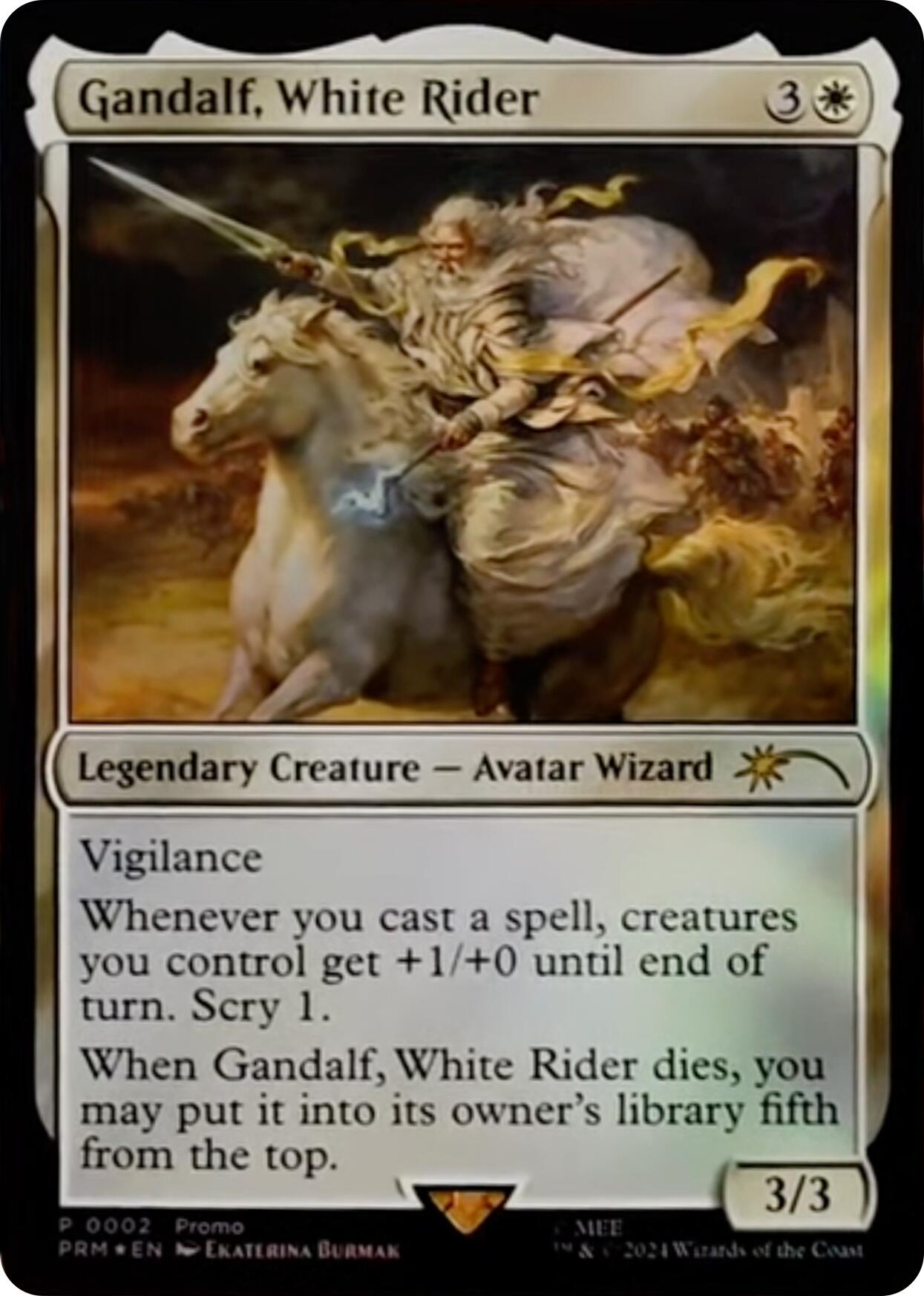 Gandalf, White Rider [Resale Promos] | Kessel Run Games Inc. 