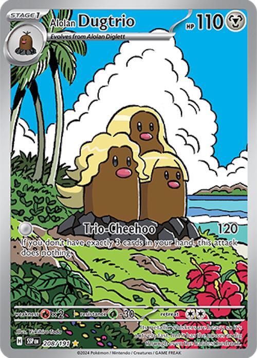 Alolan Dugtrio (208/191) [Scarlet & Violet: Surging Sparks] | Kessel Run Games Inc. 