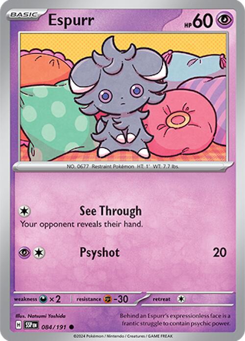 Espurr (084/191) [Scarlet & Violet: Surging Sparks] | Kessel Run Games Inc. 