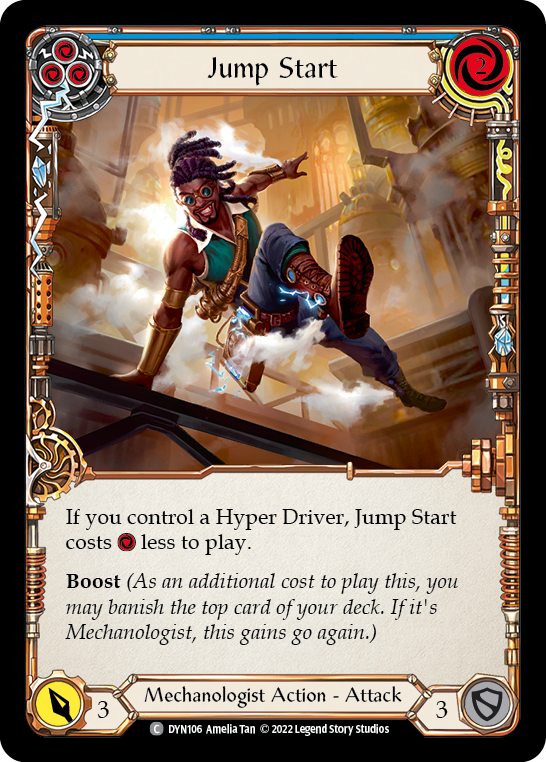 Jump Start (Blue) [DYN106] (Dynasty)  Rainbow Foil | Kessel Run Games Inc. 