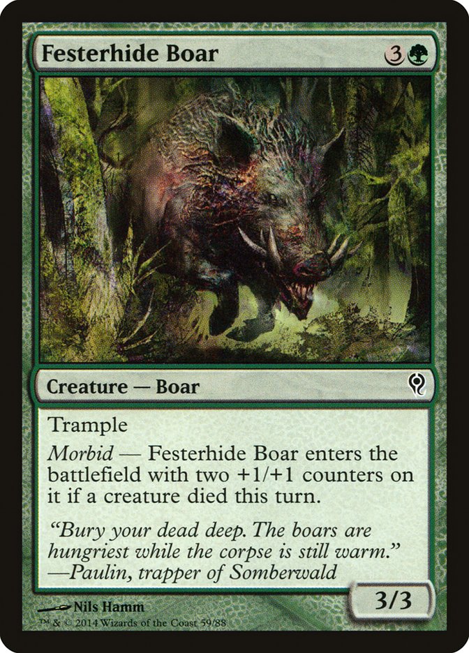 Festerhide Boar [Duel Decks: Jace vs. Vraska] | Kessel Run Games Inc. 