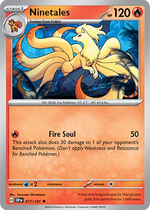 Ninetales (017/191) [Scarlet & Violet: Surging Sparks] | Kessel Run Games Inc. 