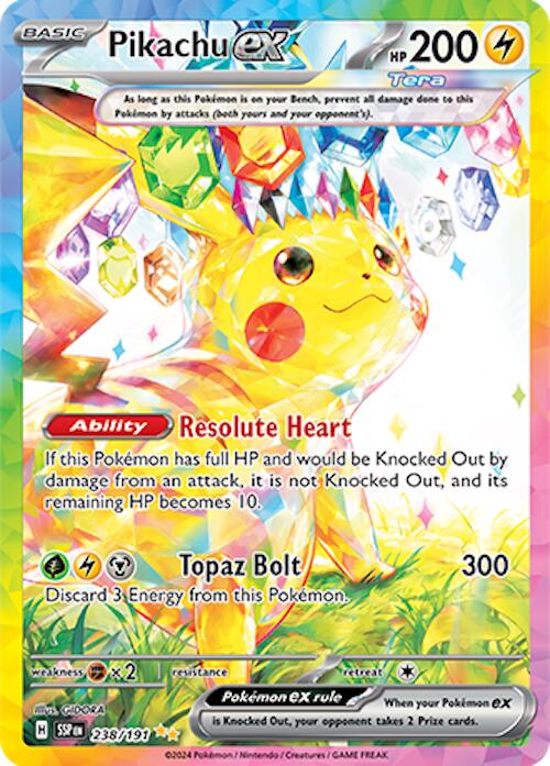 Pikachu ex (238/191) [Scarlet & Violet: Surging Sparks] | Kessel Run Games Inc. 