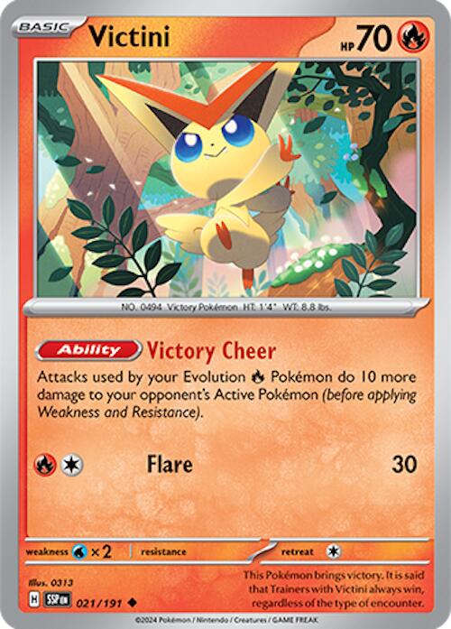 Victini (021/191) [Scarlet & Violet: Surging Sparks] | Kessel Run Games Inc. 