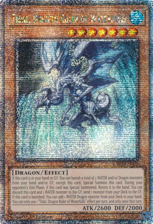 Tidal, Dragon Ruler of Waterfalls (Quarter Century Secret Rare) [RA03-EN009] Quarter Century Secret Rare | Kessel Run Games Inc. 