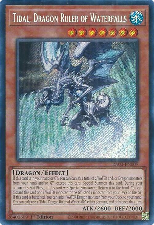 Tidal, Dragon Ruler of Waterfalls (Secret Rare) [RA03-EN009] Secret Rare | Kessel Run Games Inc. 