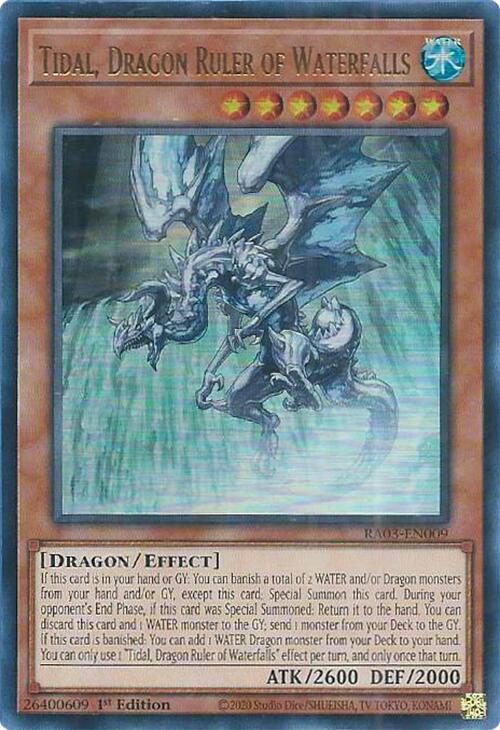 Tidal, Dragon Ruler of Waterfalls (UR) [RA03-EN009] Ultra Rare | Kessel Run Games Inc. 