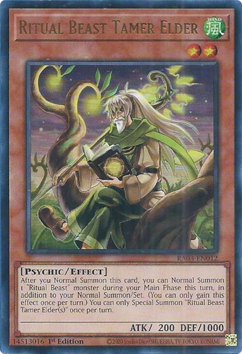 Ritual Beast Tamer Elder (UR) [RA03-EN012] Ultra Rare | Kessel Run Games Inc. 