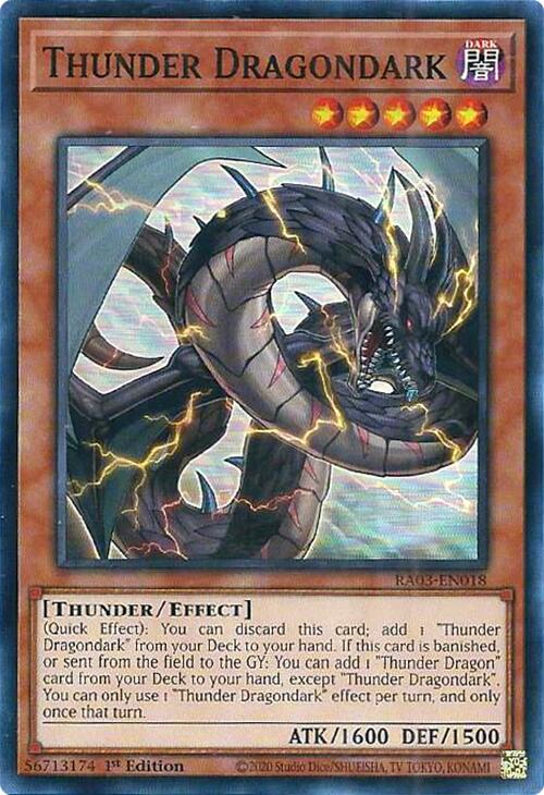 Thunder Dragondark [RA03-EN018] Super Rare | Kessel Run Games Inc. 