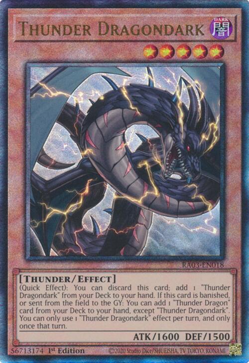 Thunder Dragondark (UTR) [RA03-EN018] Prismatic Ultimate Rare | Kessel Run Games Inc. 