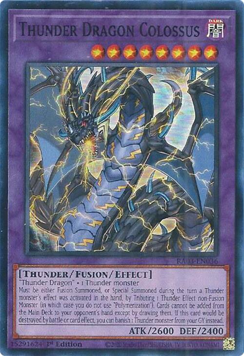 Thunder Dragon Colossus [RA03-EN036] Super Rare | Kessel Run Games Inc. 