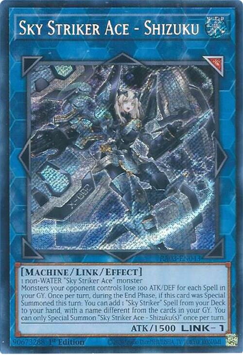 Sky Striker Ace - Shizuku (Secret Rare) [RA03-EN043] Secret Rare | Kessel Run Games Inc. 