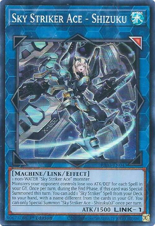 Sky Striker Ace - Shizuku [RA03-EN043] Super Rare | Kessel Run Games Inc. 