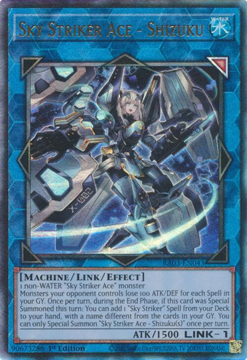 Sky Striker Ace - Shizuku (UTR) [RA03-EN043] Prismatic Ultimate Rare | Kessel Run Games Inc. 