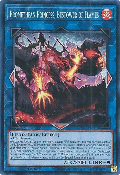 Promethean Princess, Bestower of Flames [RA03-EN050] Super Rare | Kessel Run Games Inc. 