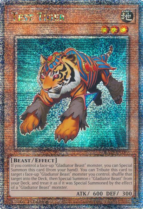 Test Tiger (Quarter Century Secret Rare) [RA03-EN189] Quarter Century Secret Rare | Kessel Run Games Inc. 