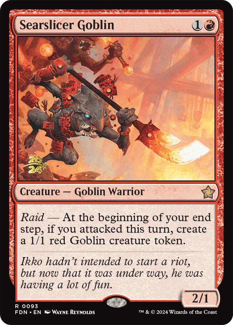 Searslicer Goblin [Foundations Prerelease Promos] | Kessel Run Games Inc. 