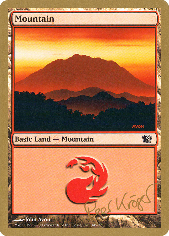 Mountain (pk345) (Peer Kroger) [World Championship Decks 2003] | Kessel Run Games Inc. 