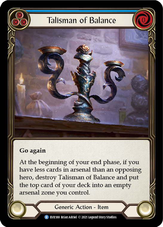 Talisman of Balance [EVR188] (Everfest)  1st Edition Normal | Kessel Run Games Inc. 