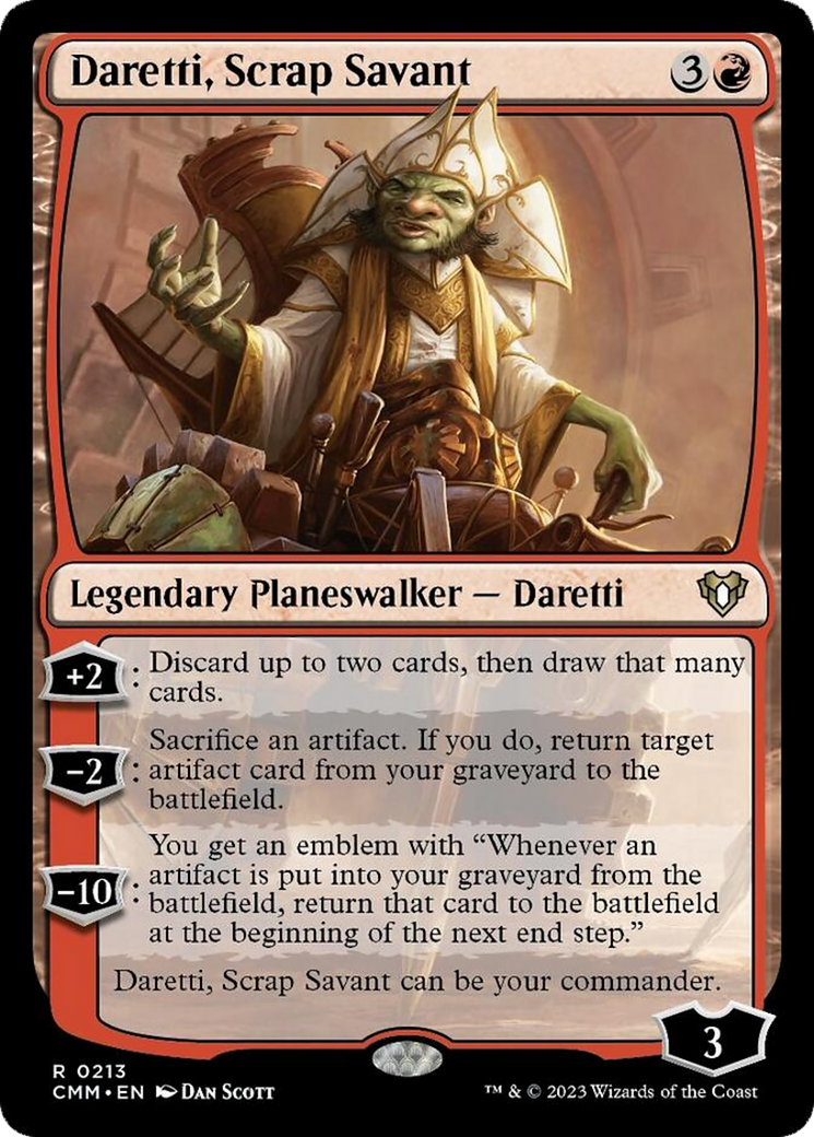 Daretti, Scrap Savant [Commander Masters] | Kessel Run Games Inc. 