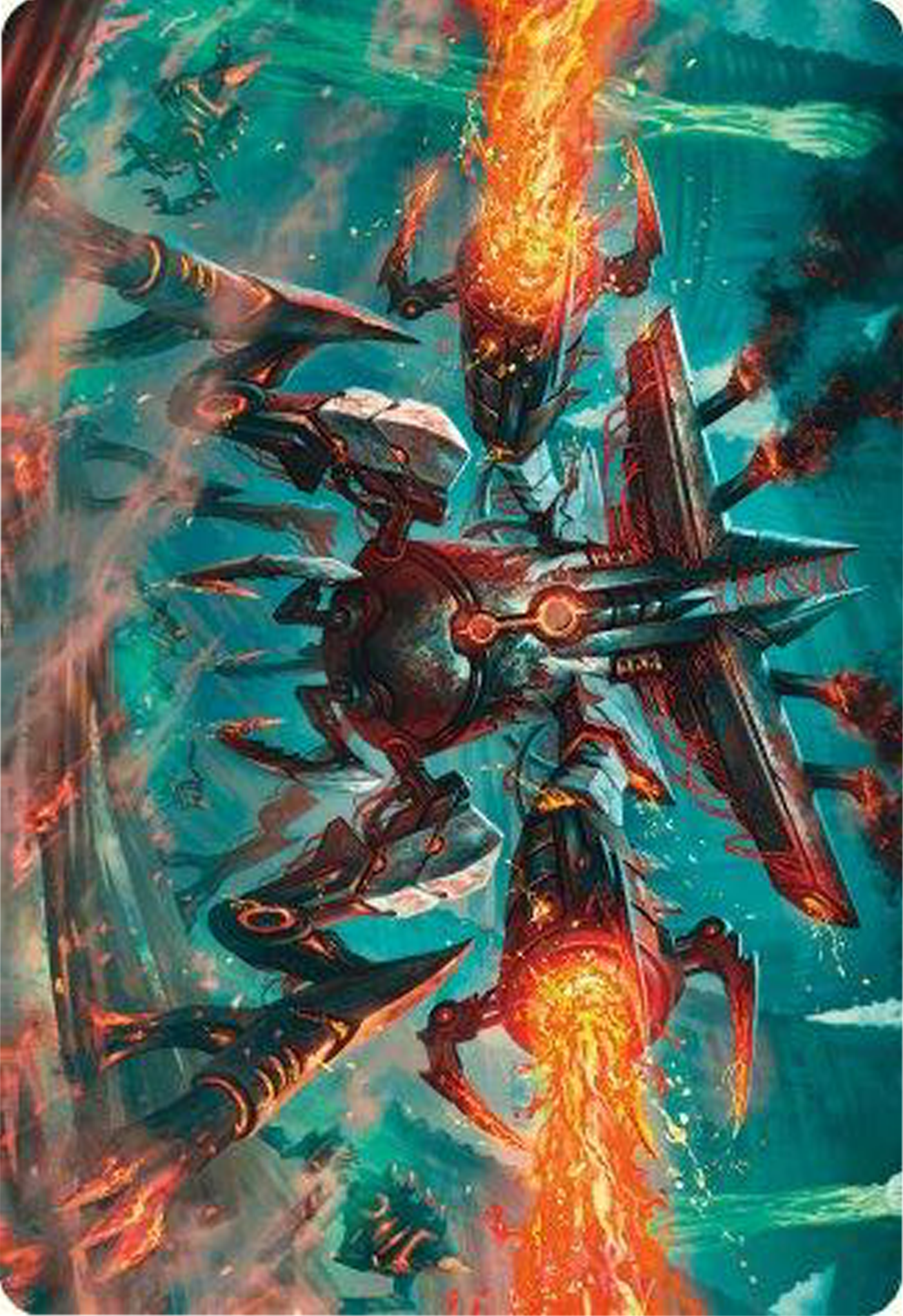 Exterminator Magmarch Art Card [Modern Horizons 3 Art Series] | Kessel Run Games Inc. 