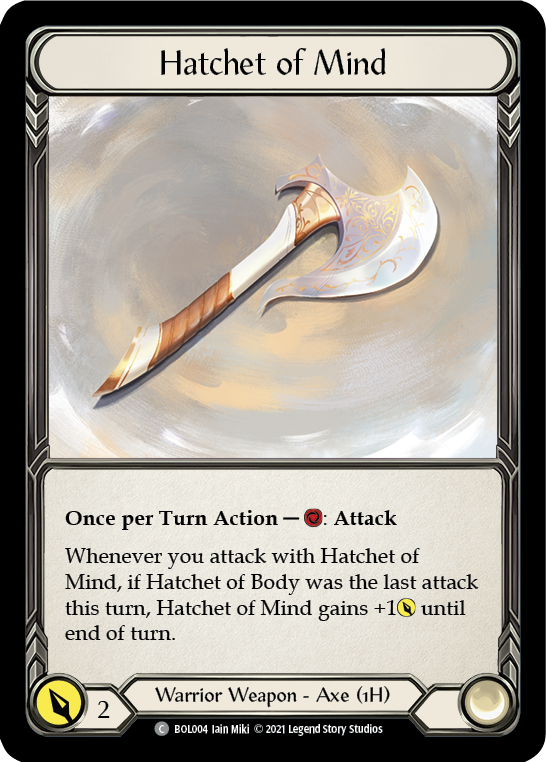 Hatchet of Mind [BOL004] (Monarch Boltyn Blitz Deck) | Kessel Run Games Inc. 