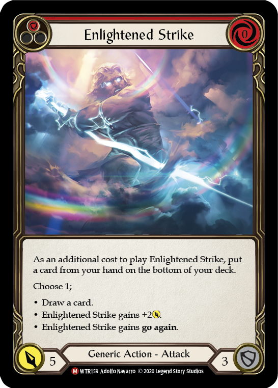 Enlightened Strike [U-WTR159] (Welcome to Rathe Unlimited)  Unlimited Rainbow Foil | Kessel Run Games Inc. 