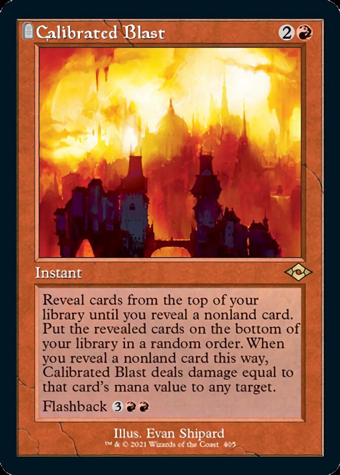 Calibrated Blast (Retro Foil Etched) [Modern Horizons 2] | Kessel Run Games Inc. 