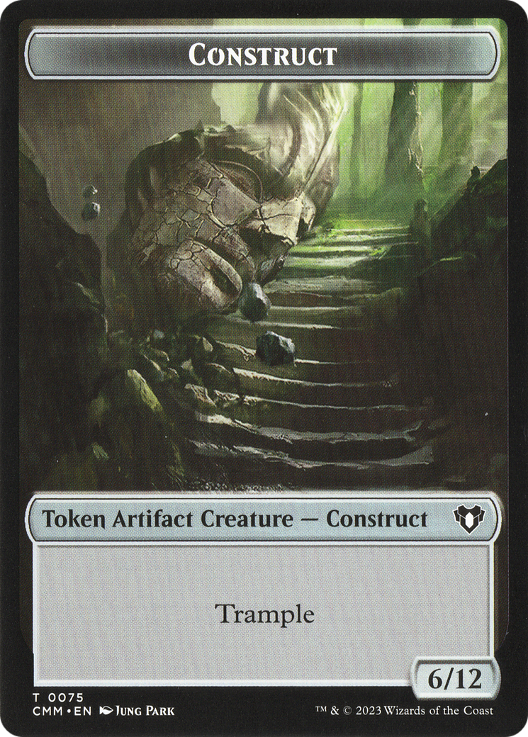 City's Blessing // Construct (0075) Double-Sided Token [Commander Masters Tokens] | Kessel Run Games Inc. 