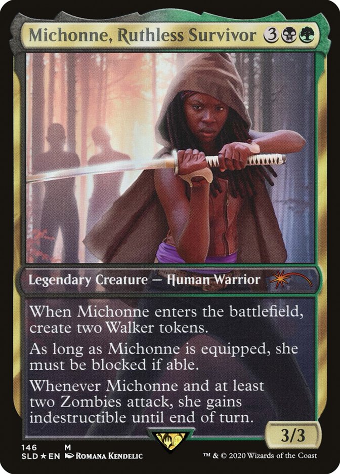 Michonne, Ruthless Survivor [Secret Lair Drop Series] | Kessel Run Games Inc. 