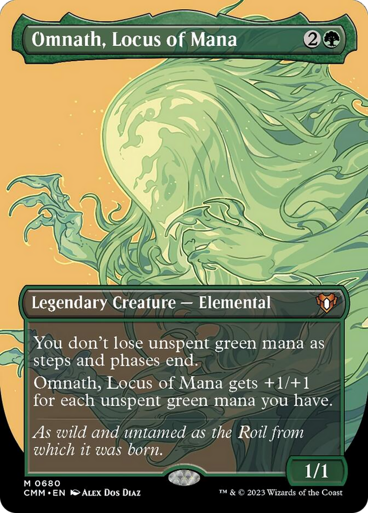 Omnath, Locus of Mana (Borderless Profile) [Commander Masters] | Kessel Run Games Inc. 