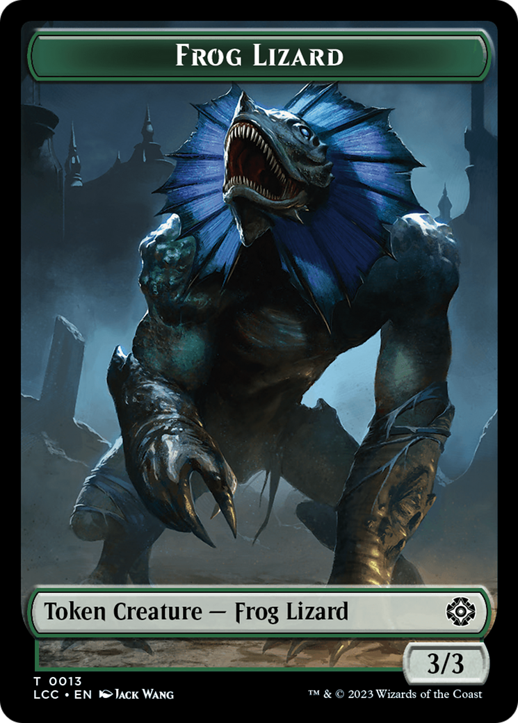 Frog Lizard // Merfolk (0003) Double-Sided Token [The Lost Caverns of Ixalan Commander Tokens] | Kessel Run Games Inc. 