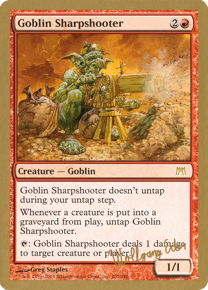 Goblin Sharpshooter (Wolfgang Eder) [World Championship Decks 2003] | Kessel Run Games Inc. 