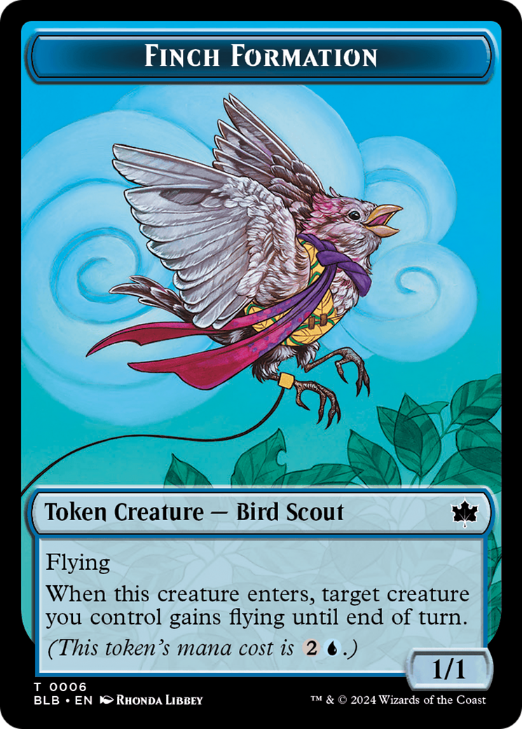 Finch Formation Token [Bloomburrow Tokens] | Kessel Run Games Inc. 