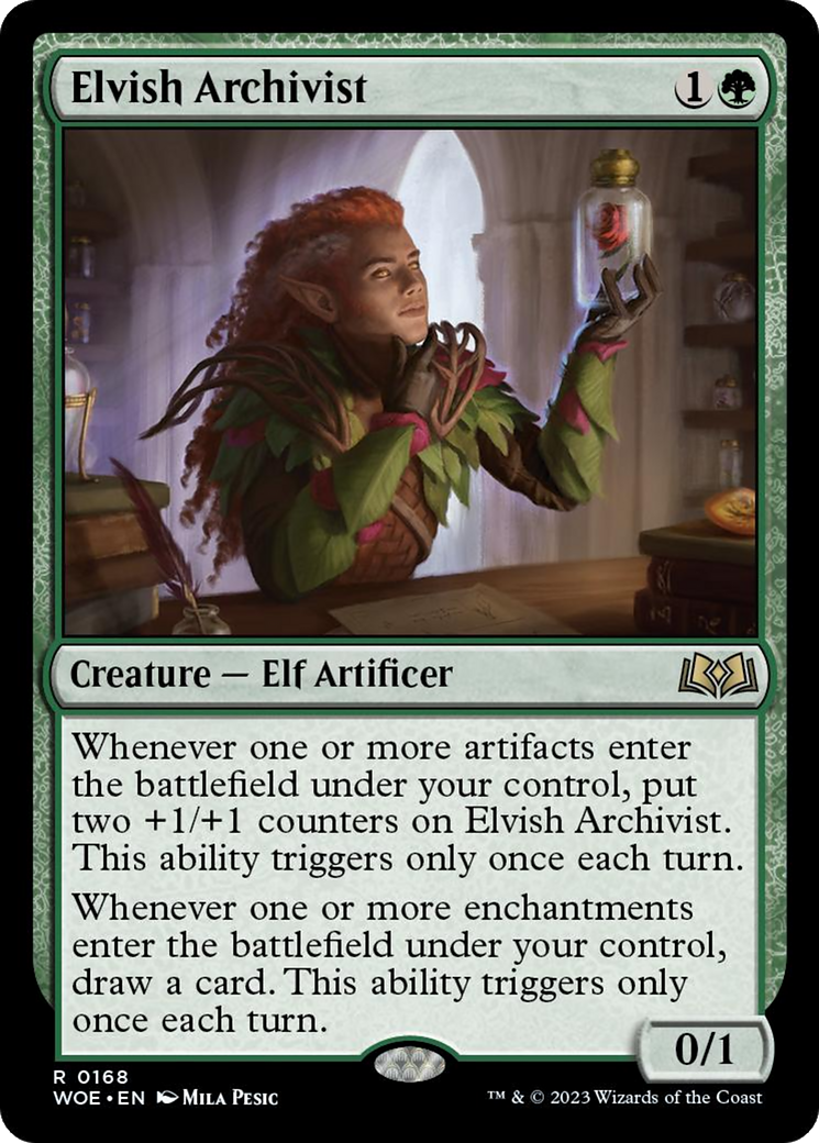 Elvish Archivist [Wilds of Eldraine] | Kessel Run Games Inc. 