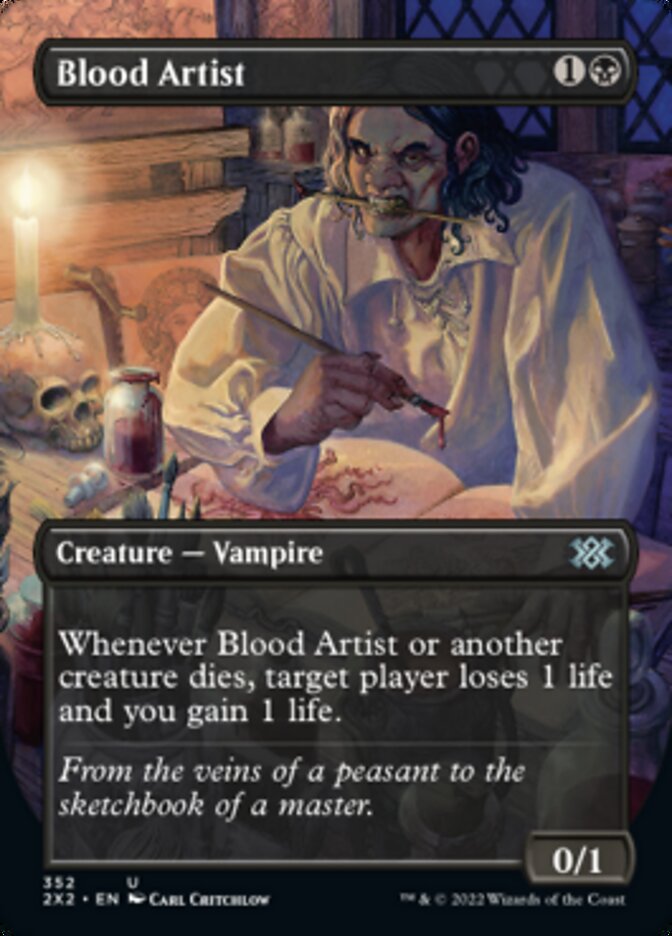 Blood Artist (Borderless Alternate Art) [Double Masters 2022] | Kessel Run Games Inc. 