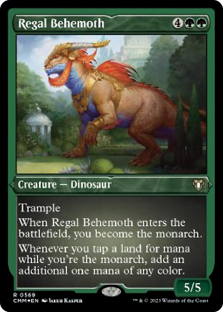 Regal Behemoth (Foil Etched) [Commander Masters] | Kessel Run Games Inc. 