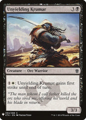 Unyielding Krumar [Mystery Booster] | Kessel Run Games Inc. 