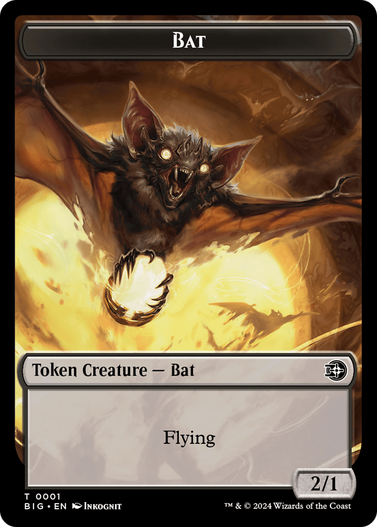 Bat Token [Outlaws of Thunder Junction: The Big Score Tokens] | Kessel Run Games Inc. 