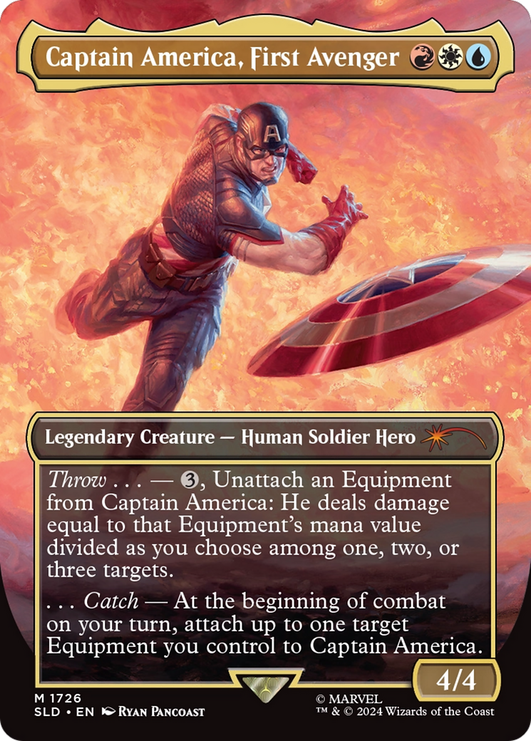 Captain America, First Avenger (Rainbow Foil) [Secret Lair Drop Series] | Kessel Run Games Inc. 