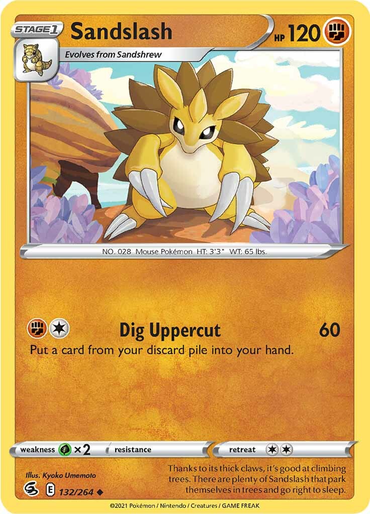 Sandslash (132/264) [Sword & Shield: Fusion Strike] | Kessel Run Games Inc. 