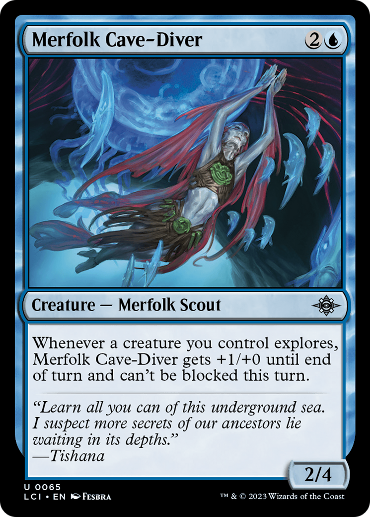 Merfolk Cave-Diver [The Lost Caverns of Ixalan] | Kessel Run Games Inc. 