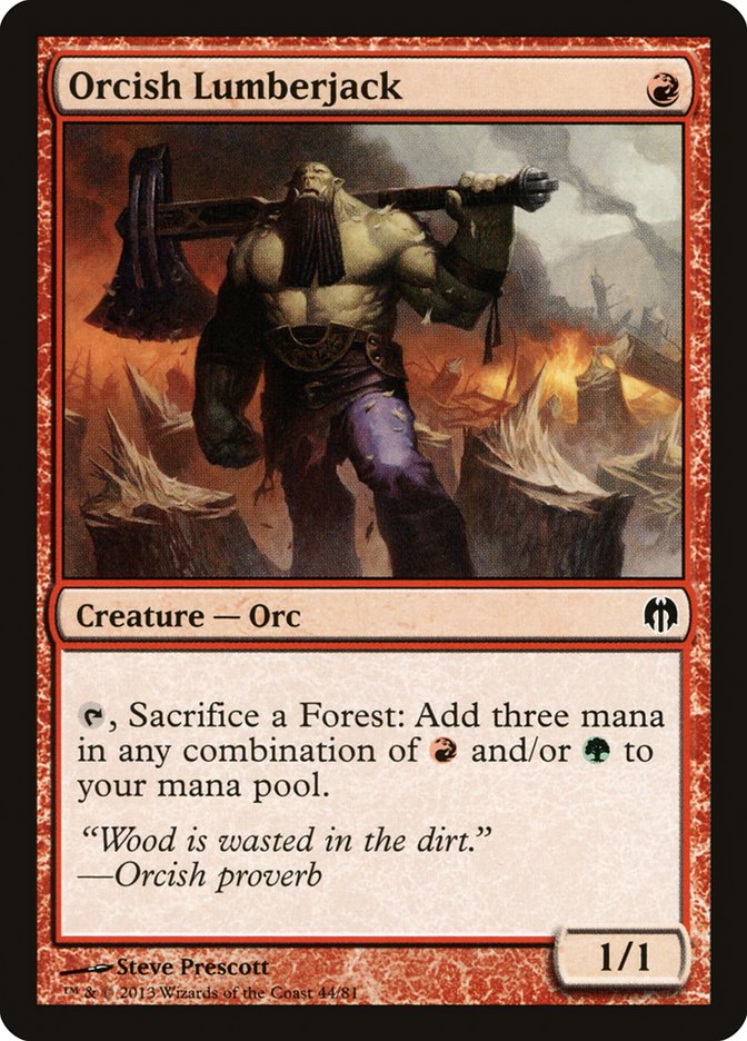 Orcish Lumberjack [Duel Decks: Heroes vs. Monsters] | Kessel Run Games Inc. 