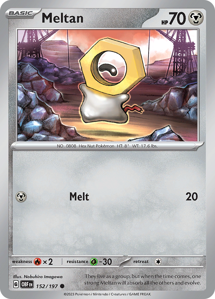 Meltan (152/197) [Scarlet & Violet: Obsidian Flames] | Kessel Run Games Inc. 