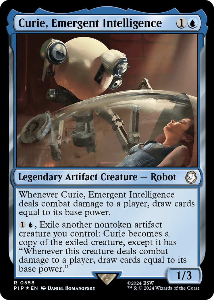 Curie, Emergent Intelligence (Surge Foil) [Fallout] | Kessel Run Games Inc. 