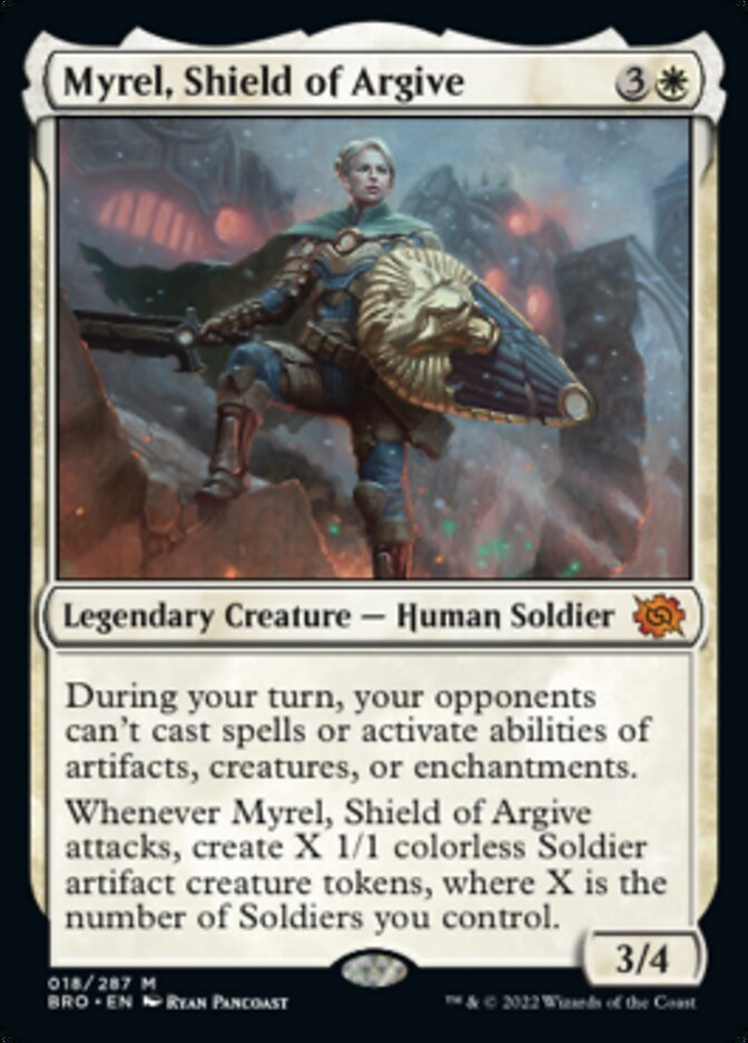 Myrel, Shield of Argive (Promo Pack) [The Brothers' War Promos] | Kessel Run Games Inc. 