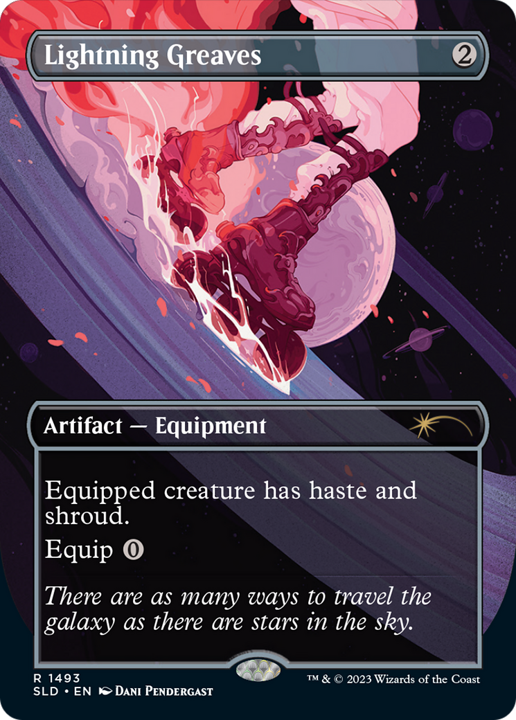 Lightning Greaves (1493) (Galaxy Foil) [Secret Lair Drop Series] | Kessel Run Games Inc. 