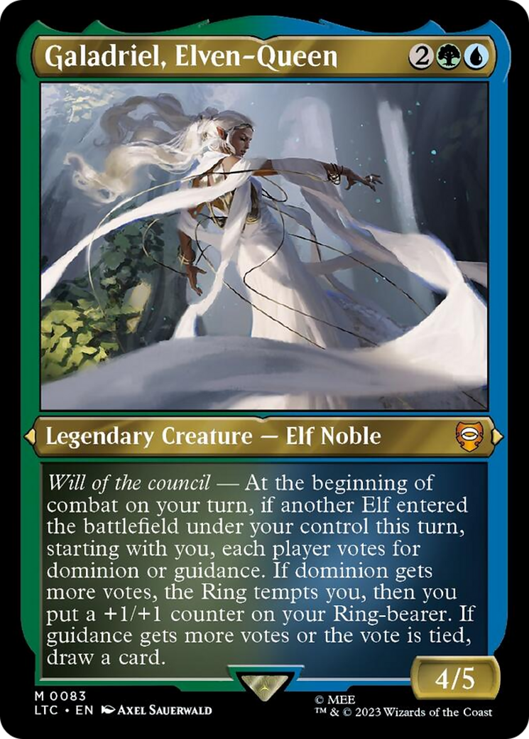 Galadriel, Elven-Queen (Display Commander) [The Lord of the Rings: Tales of Middle-Earth Commander] | Kessel Run Games Inc. 