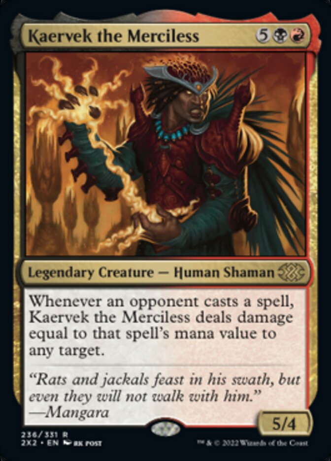 Kaervek the Merciless [Double Masters 2022] | Kessel Run Games Inc. 