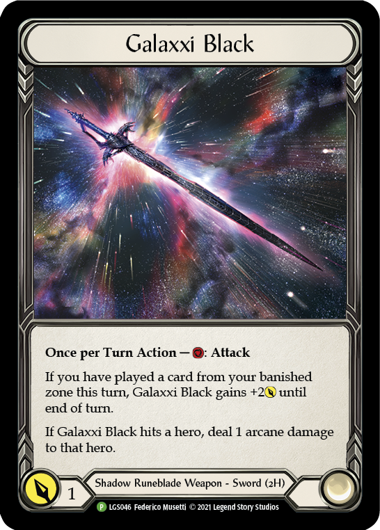 Galaxxi Black [LGS046] (Promo)  Cold Foil | Kessel Run Games Inc. 